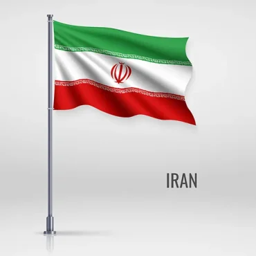 پرچم ایران با کیفیت بالا